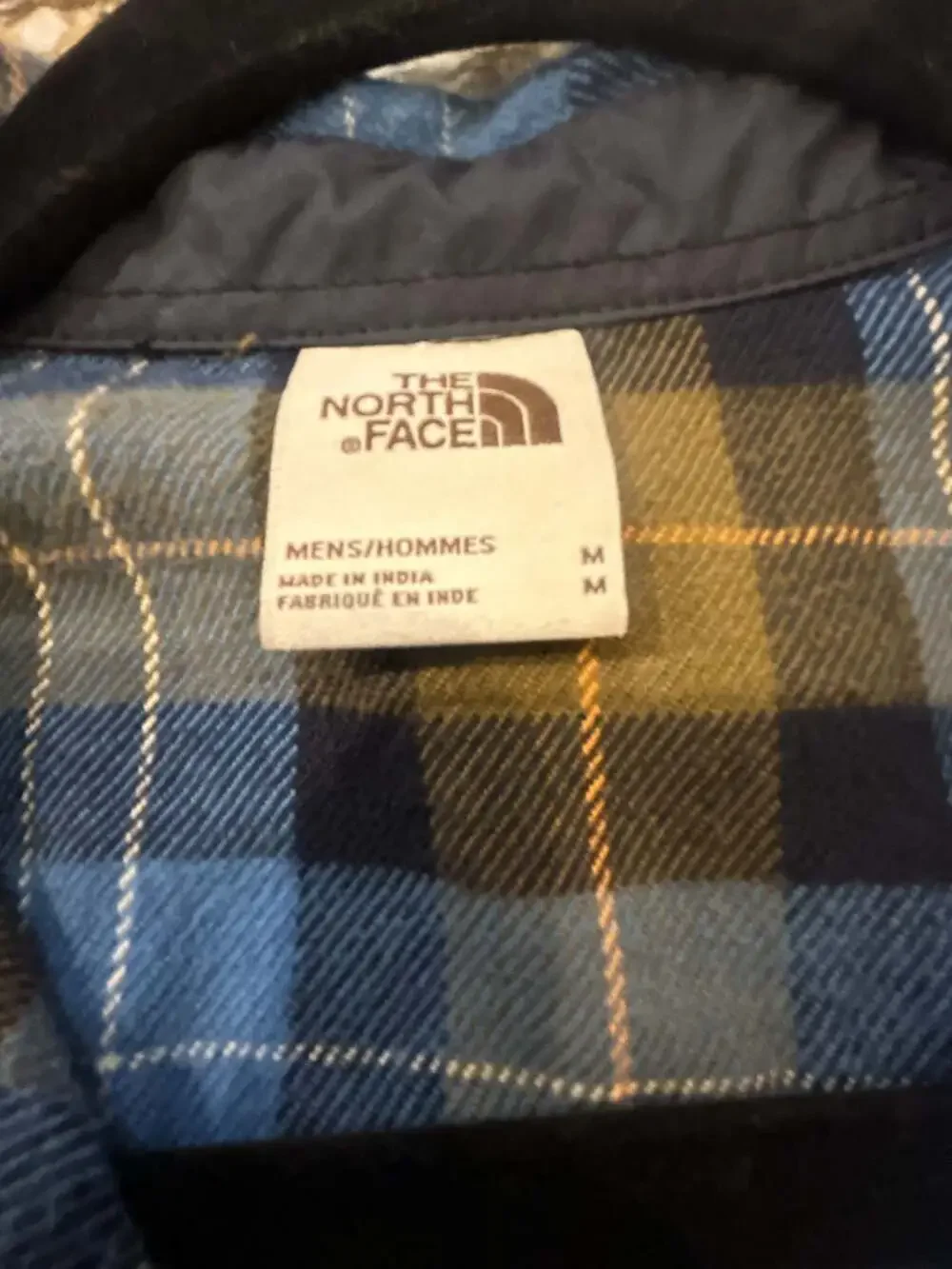 The North Face Men's Plaid Flannel Long Sleeve Button Down Shirt Medium